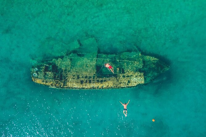 Adriatica Tour ( Blue Lagoon and Solta) from Trogir or Split - Stop 3: Nečujam Bay for snorkeling around a sunk boat and wreck area