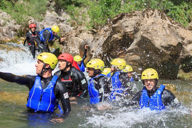 Basic Canyoning on Cetina River from Split or Zadvarje - Stop 1: Cetina River, pools, rapids, slides, rope moments, and cliff jumping