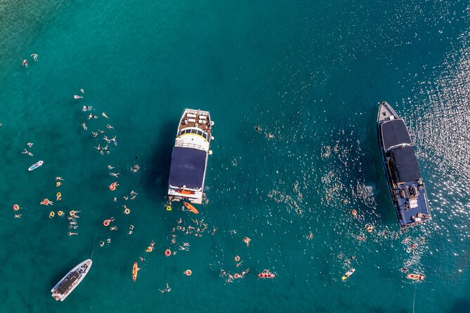 Blue Lagoon & 3 Islands Cruise with Lunch from Split - Čiovo first stop: calm water swimming and a beach bar break