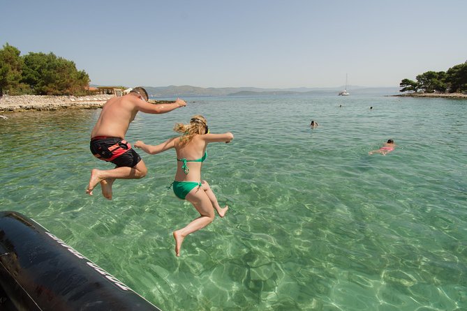 Blue Lagoon & 3 Islands Small-Group Speedboat Tour - Blue Lagoon and Krknjasi Bay: Where the Swimming Actually Happens