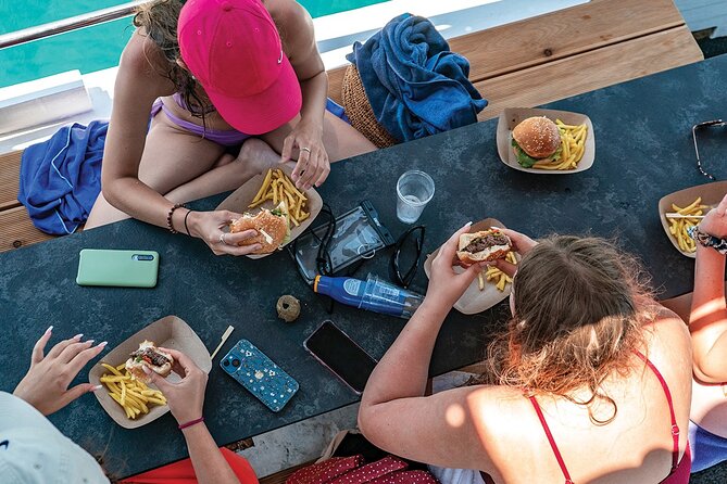 Blue Lagoon and 3 Island Boat Tour with Food and Drinks Included - Snorkeling gear, sunbeds, and the best way to plan your swim time