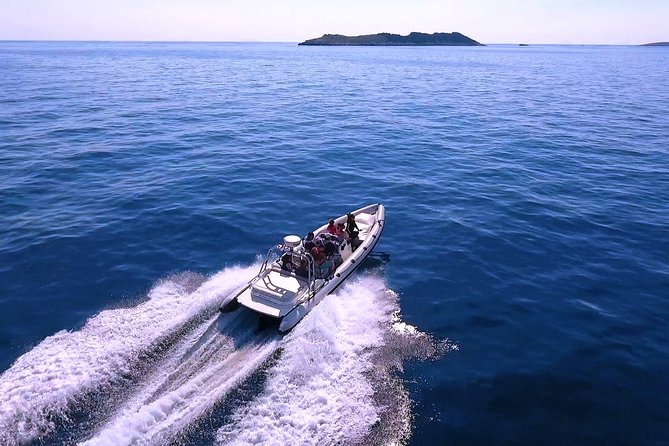 Blue Lagoon and Trogir town half day - private speed boat tour from Split - Stop 1 drawback to consider: quick beach entry, bring the right footwear