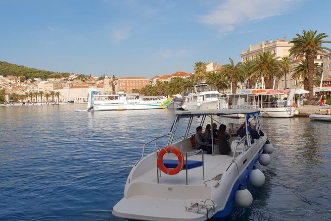 Blue Lagoon and Trogir town - half day speed boat tour - Laganini Beach Club (45 minutes): use it for a drink and a reset