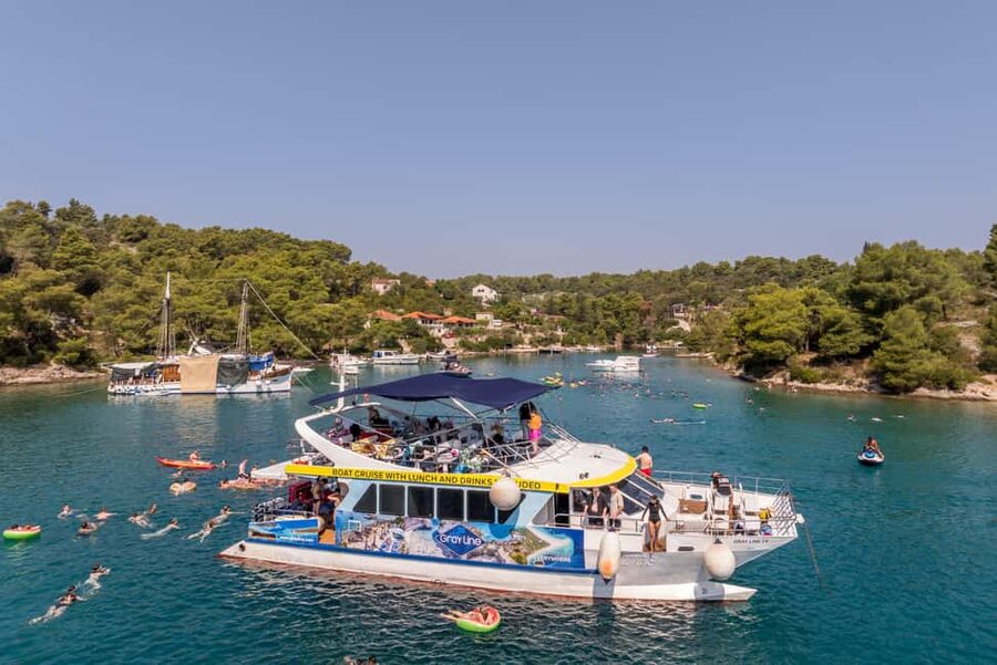 Blue Lagoon & Islands Day Cruise from Split with Lunch - From St. Nicholas Pier to a Day at Sea