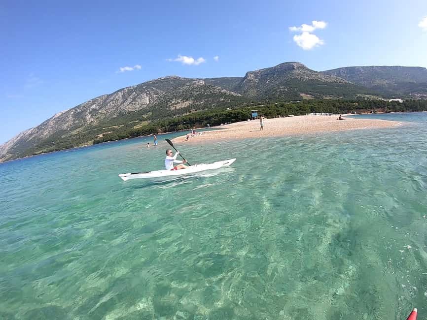 Bol: Zlatni Rat Beach Kayak Tour with Snorkeling - The Flow of the Tour, From Paddle Out to Return