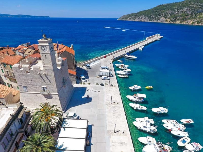 Brač: Blue Cave Island Hopping Luxury Tour - Komiža on Vis: Mediterranean town time with cliffs and old architecture