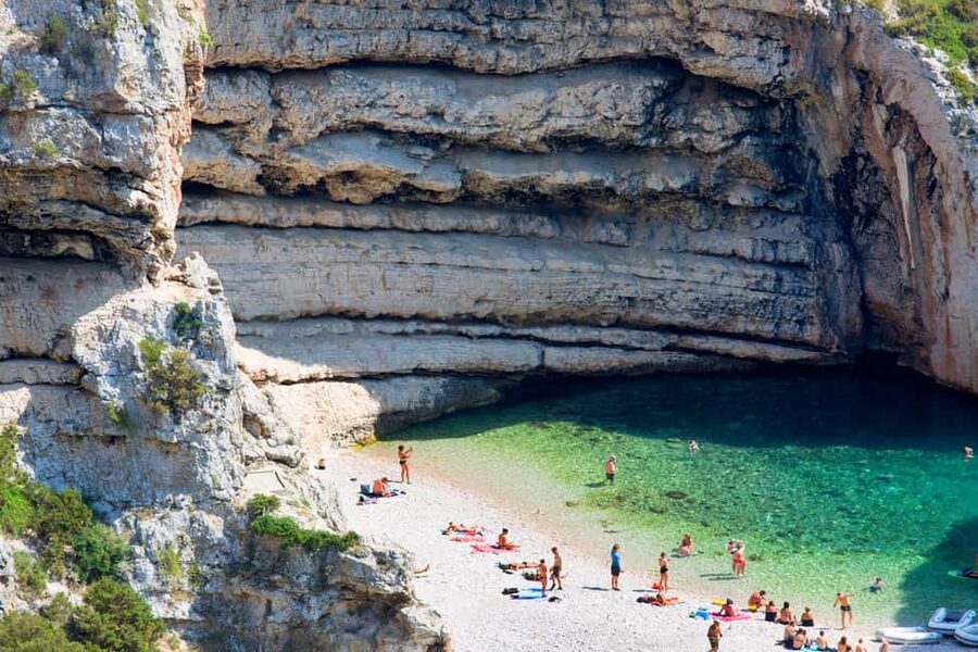 From Hvar: Blue Cave, Green Cave & 5 Islands Speedboat Tour - Pakleni Islands cruise: the shorter “scenic ride” stop