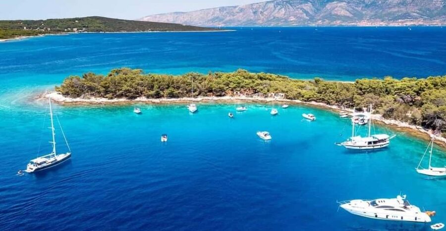 From Makarska:Hvar and Brač Island : Day Tour with speedboat - Golden Route: Biskup, Bol Golden Horn, Zečevo Lantina, Vrboska, Mala Stiniva