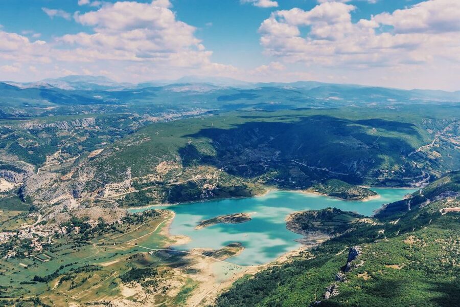 From Sinj: Flight Over Imotski, Trilj, Omiš, and Split - From Sinj airport to the Cetina River, the view that sets the story