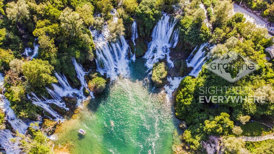 From Split and Trogir: Mostar Tour with Kravica Waterfalls - Kravica Waterfalls: the 75-minute wow, swim time included, and the crowd reality