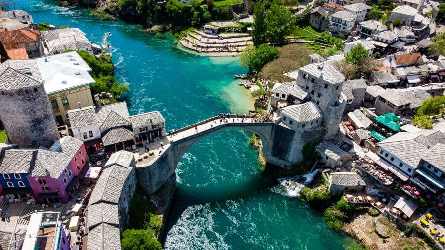 From Split and Trogir: Mostar Tour with Kravica Waterfalls - Počitelj stop: a quick hillside break with big photo potential