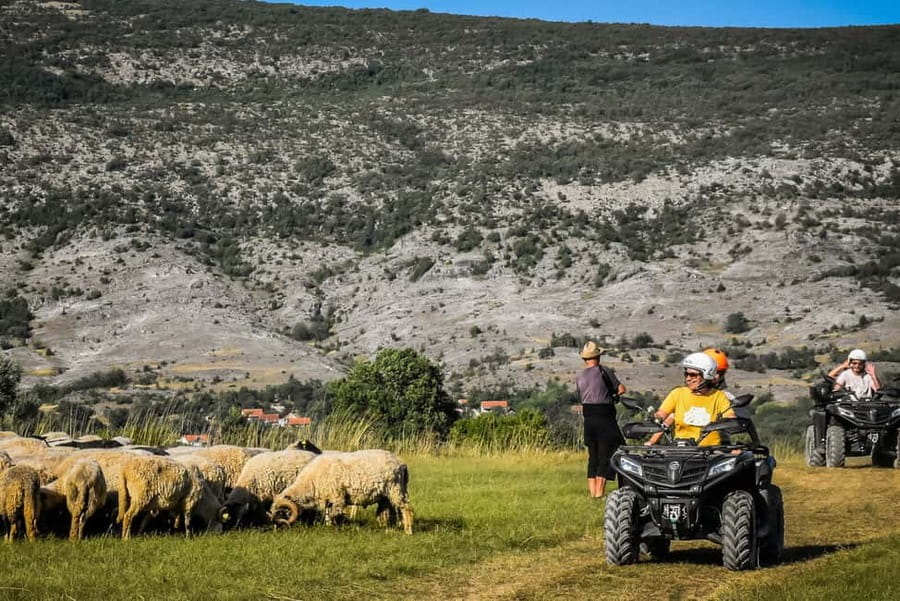 From Split: ATV Dinara Mountain Tour with Picnic - Cetina viewpoints and the uphill hit near Sveti Jakov (Vrdovo, around 1001 m)