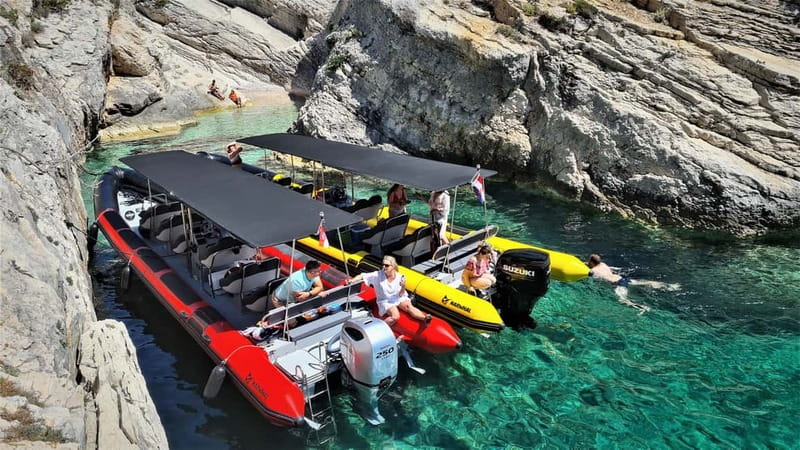 From Split: Blue Cave, Hvar, Mamma Mia, 5 Islands boat Tour - Stiniva Cove, Limestone Caves, and Pakleni Island Photos