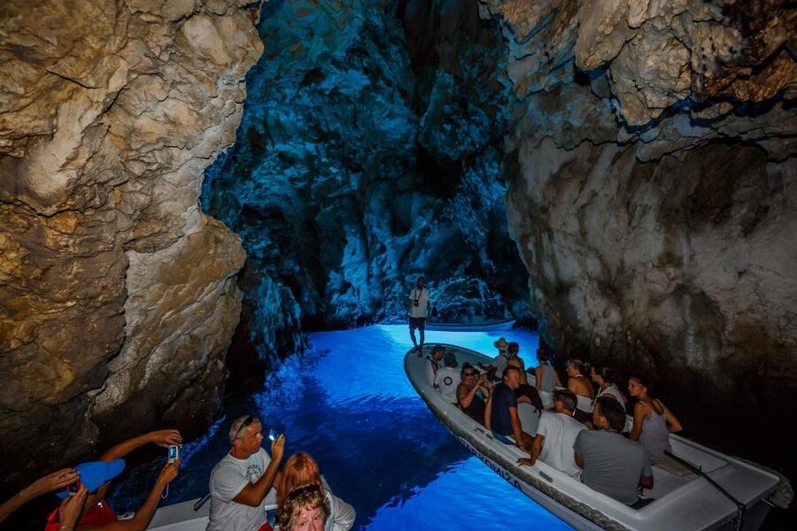 From Split: Blue Cave, Hvar, Mamma Mia, 5 Islands boat Tour - When Weather Changes Plans, the Captain Adjusts