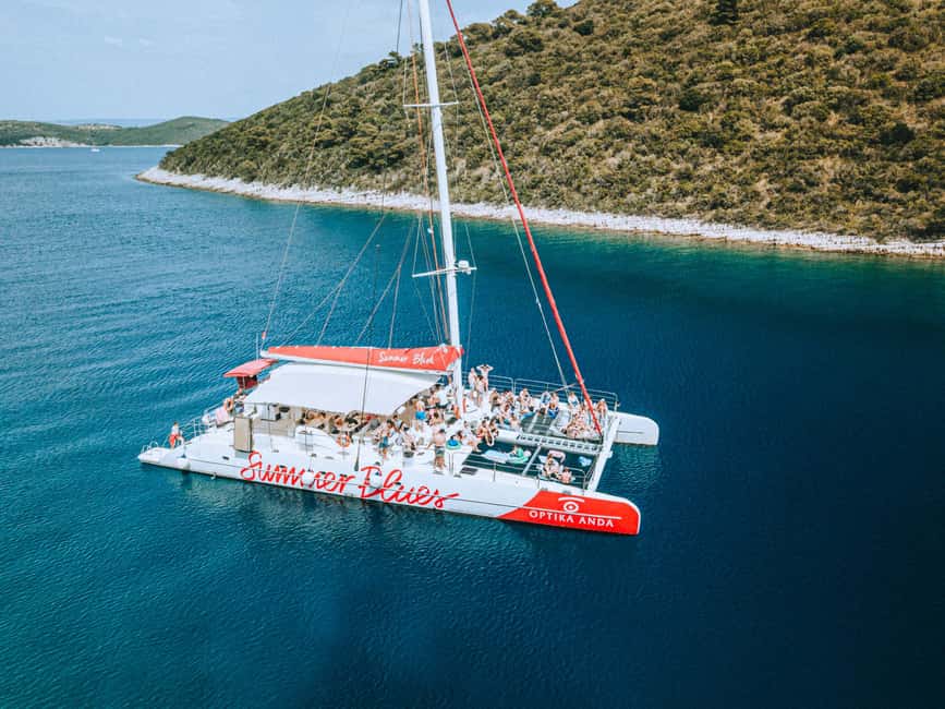 From Split: Catamaran Cruise to Golden Horn & Brač island. - Split to Brač by Catamaran, Golden Horn, and Bol Views