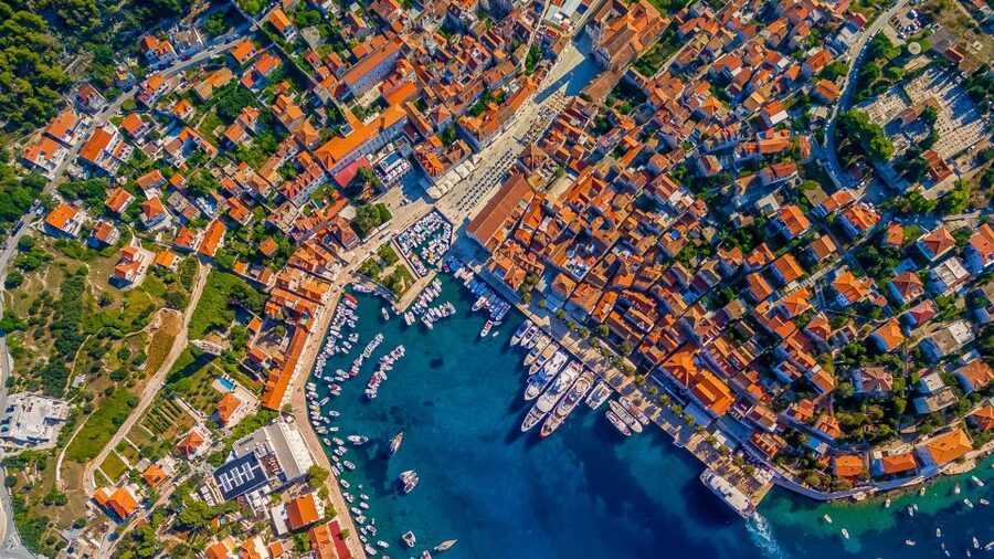 From Split, Croatia: Blue Cave & Hvar 5 Islands tour - Hvar Island: Old Town time, lunch, and an actual walking break
