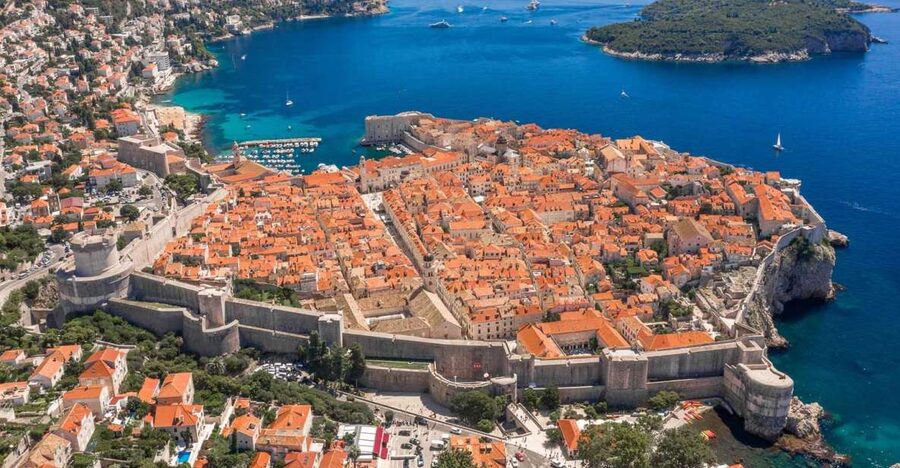 From Split: Dubrovnik Guided Day Trip - Walking the city walls and heading up toward Srd Mountain