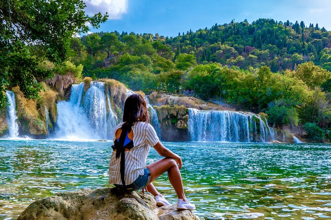 From Split: Krka Waterfalls Tour - Entering Krka with a boat ride, then a guided history loop