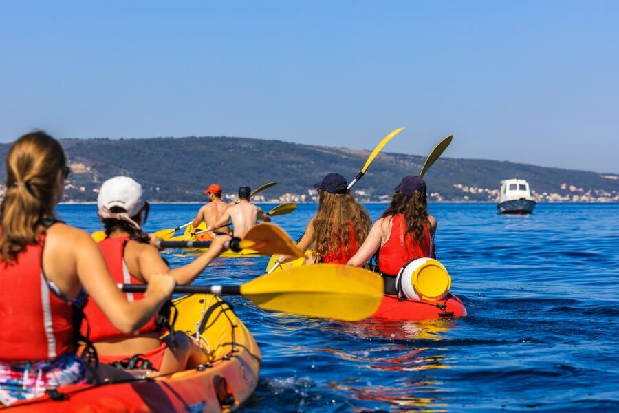 From Split: Sea Kayaking Tour - Lunch or coffee in the pines, then you cruise back to town