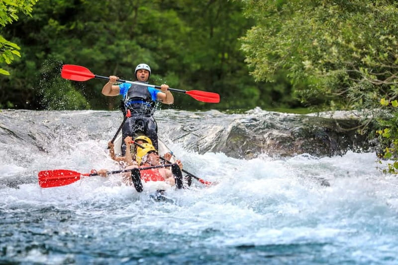 From Split/Šestanovac: Whitewater Rafting on Cetina River - The End of the Ride: Snacks, Dry Clothes, and a Short Hike Up