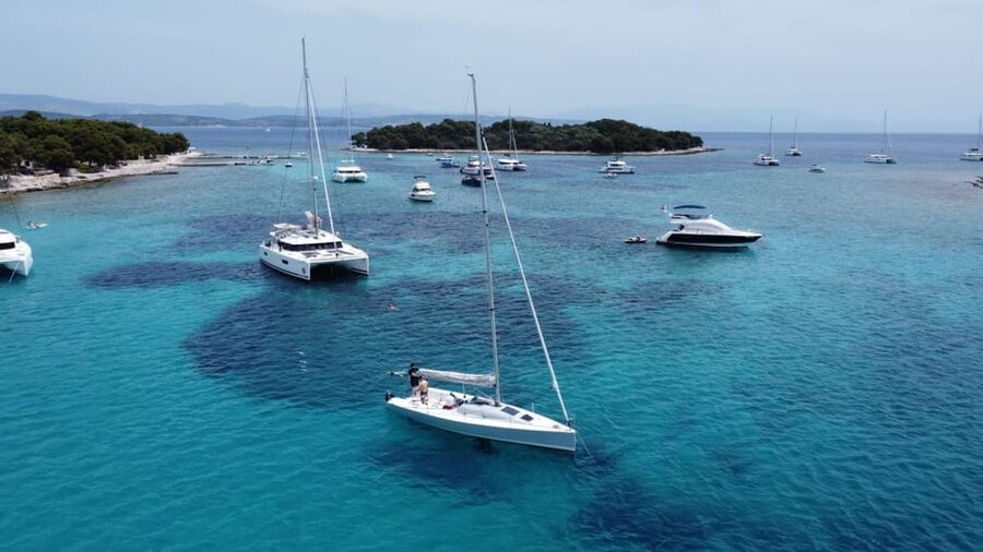 From Trogir Day sailing (private tour) - Drvenik Veliki (Veliki Porat) for Lunch and Island Swimming, About 1.5 Hours
