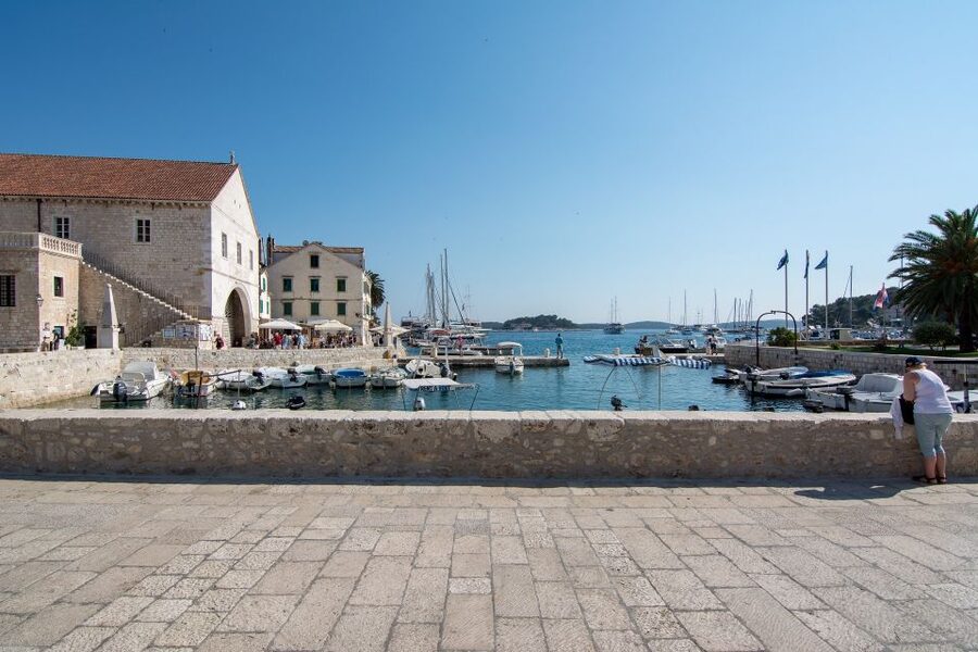 From Trogir/ Split: Hvar & Pakleni Islands Private Boat Tour - Hvar Town Time: Waterfront Wandering, Hvar Cathedral, and Fortica