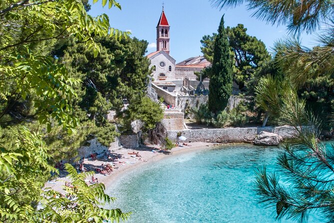 Full-Day PRIVATE Tour to ZLATNI RAT & HVAR - Pakleni Islands and Palmižana Bay: 14 islands, clear water, pine shaded beach bars