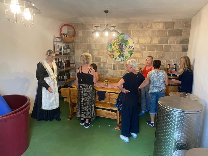 Kastela: Wine & Olive Tasting Tour w/Delicacies & Live Music - The Live Accordion and Folklore Dress Portion: When the Tour Turns Playful