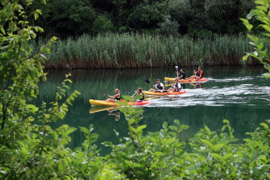 Omiš: Kayaking and Snorkeling Tour - The First Stretch Downriver: Easy Paddling, Big Views, and a Swim Break