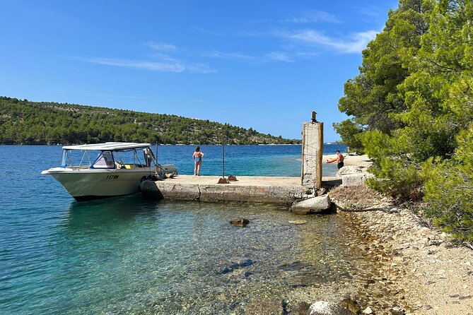 Private Blue Lagoon and Hidden Bays tour from Split & Brac for 12 - Stop 4 Trogir UNESCO, narrow streets after the saltwater