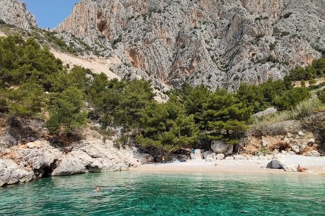 Private tour of Pakleni islands, Red Cliffs & South Shore of Hvar - Lucisca Beach: Quiet Cove Energy, High Cliffs, No Noise