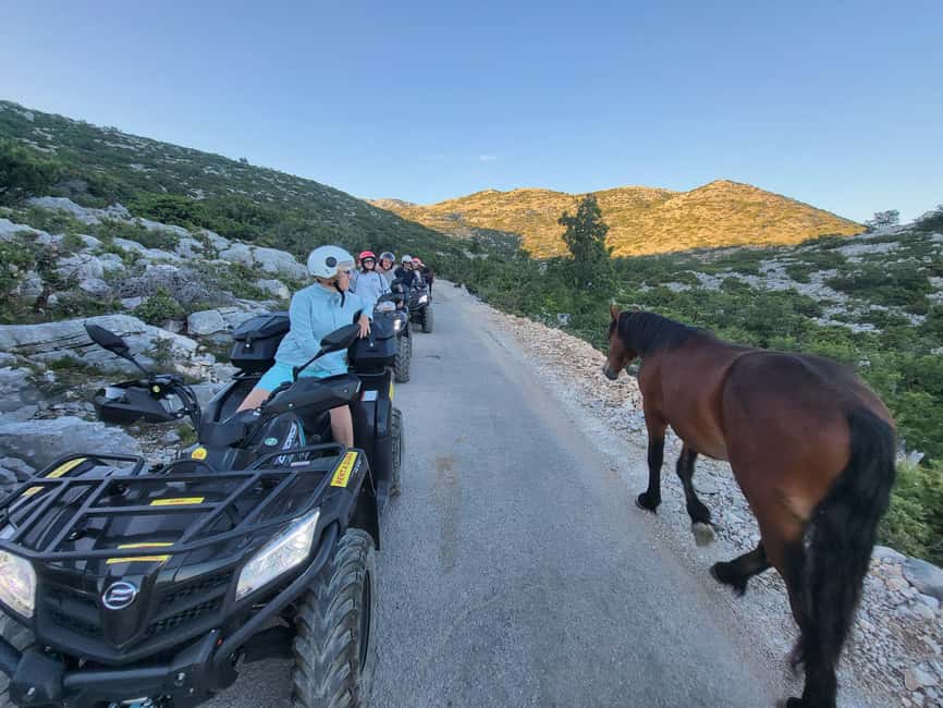 Quad tour to Biokovo Skywalk - Stepping onto the glass skywalk: 12 meters out over the cliff