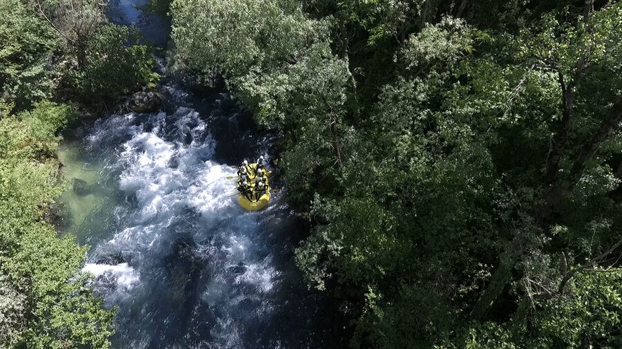 Rafting on the Cetina river - Mid-trip portage: the small walk you should not ignore