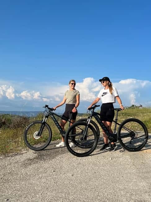 Self-guided mountain bike tour (non-electric) - Getting rolling at Hvar Outdoor, right where the ride starts