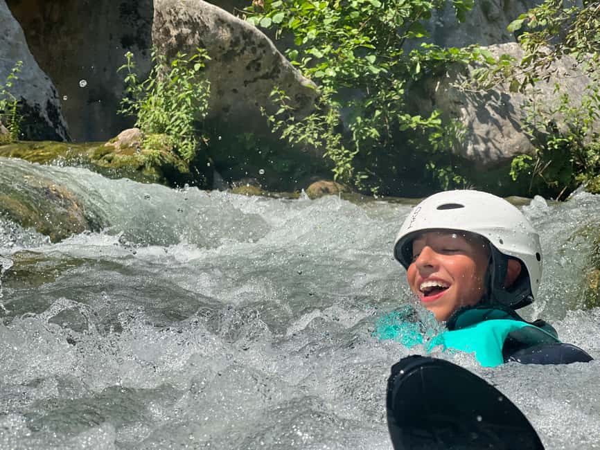 Small Group Canyoning with proffesional guide - Inside the canyon: 3 hours of jumps, swims, and clean-water rapids