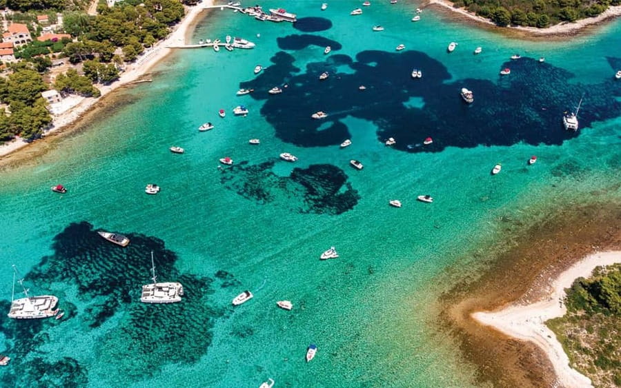 Split: Blue Lagoon and 3 Island Cruise with Food and Drinks - Šolta Island and the Nečujam Shipwreck Swim