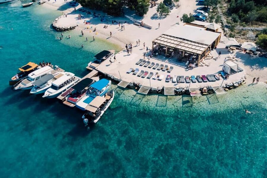 Split: Blue Lagoon and 3 Islands Speedboat Tour - Blue Lagoon Bay: one focused hour of snorkeling and sun on the sundeck
