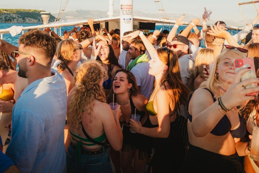 Split: Blue Lagoon Boat Party with Slide, Dj and After Party - Blue Lagoon, Slide, and the One-Hour Swim That Everyone Talks About