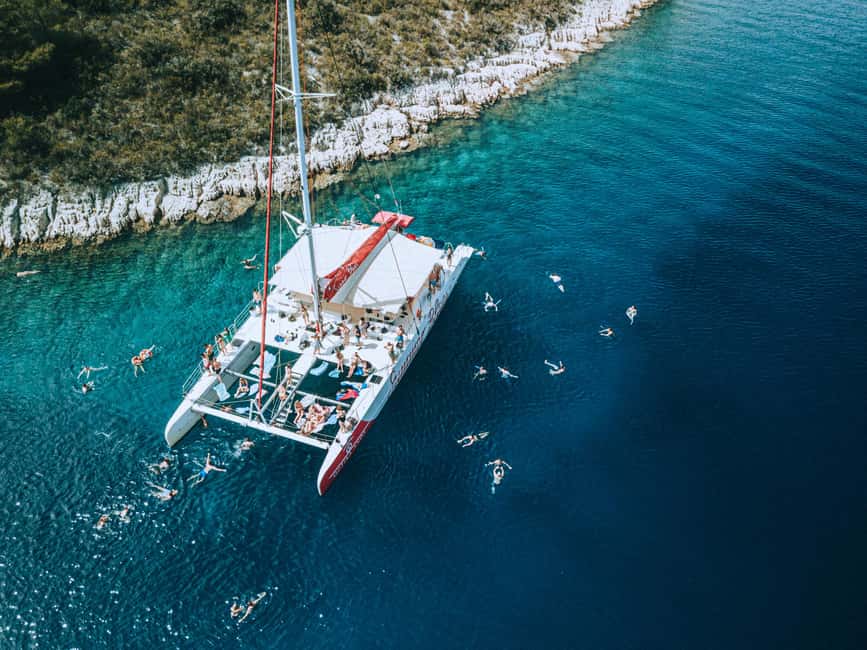 Split: Blue Lagoon & Trogir Boat Tour with Lunch and Drinks - Dock No. 4 in Split: Checking In and Getting Set for Catamaran Life