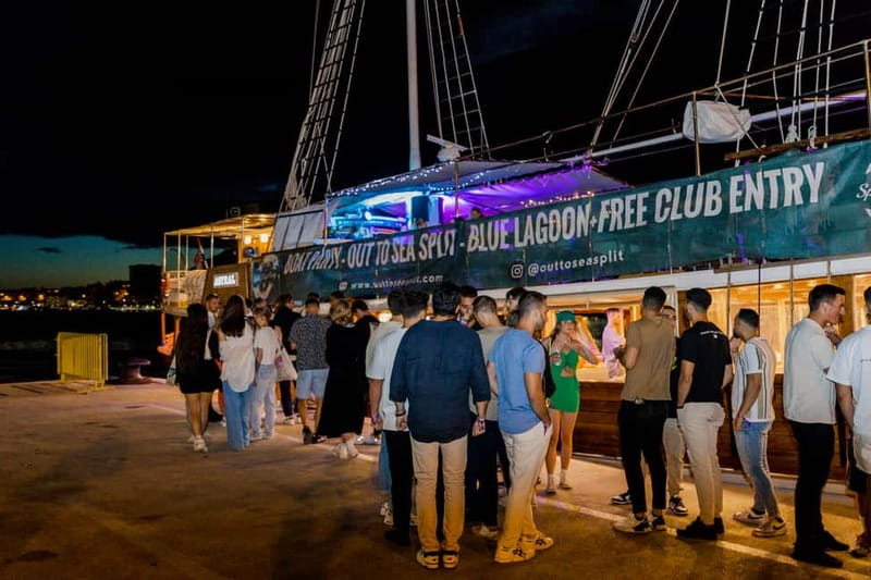 Split: Boat Crawl with Nightclub Access, Shots, & Boat Party - Split After Dark: Boat Crawl Meets Club VIP Energy