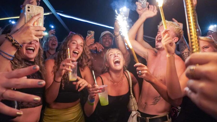 Split: Boat Crawl with Nightclub Access, Shots, & Boat Party - The Included Shots and Photo Stops: How the Night Gets Built-In Momentum