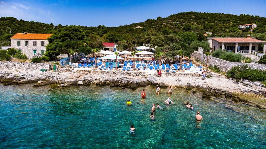 Split Boat Trip Half-Day: Blue Lagoon, Trogir & Čiovo - Meeting at Gray Line on the Riva, Then Boarding a 12-Passenger Boat
