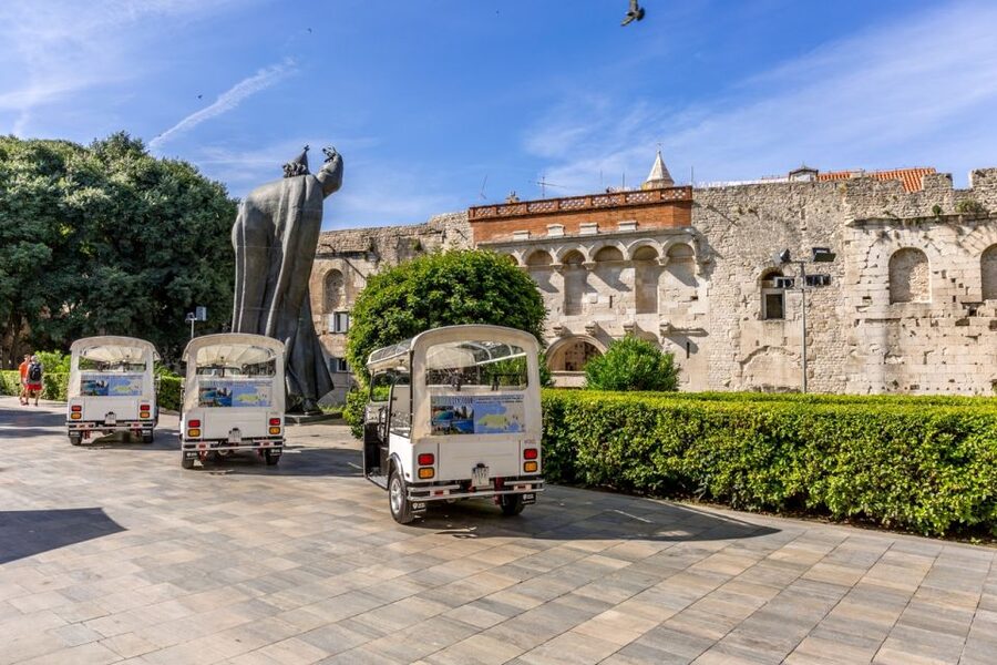 Split: City Highlights Electric Tuk-Tuk Tour - Croatian National Theater and Marmontova Street: Central Split Without the Stress