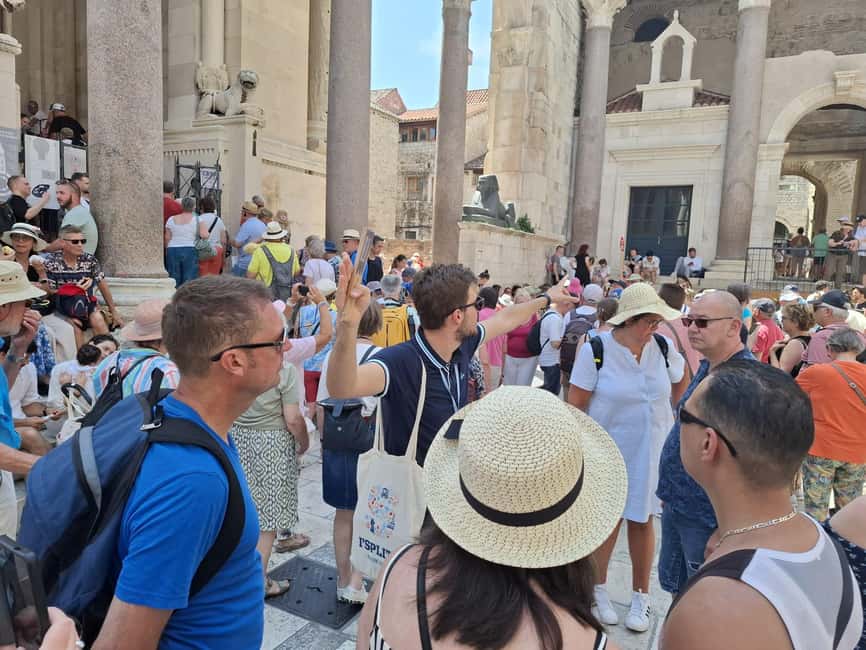 Split: City Walking Tour w/ Game of Thrones Locations - Meeting on the Golden Gate steps with the black umbrella