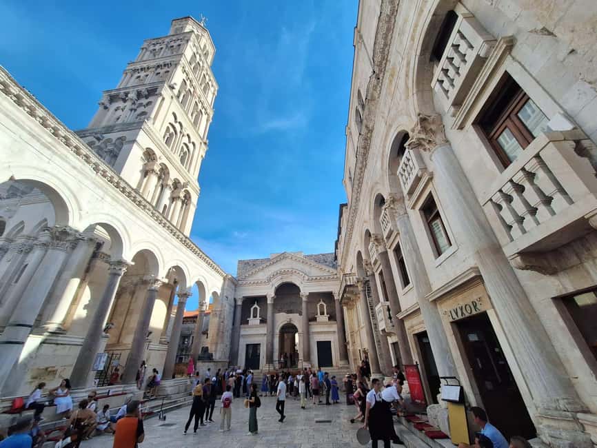 Split: History Walking Tour of the Old Town - Temple of Jupiter and the Vestibule, Sphinx Details You Will Remember