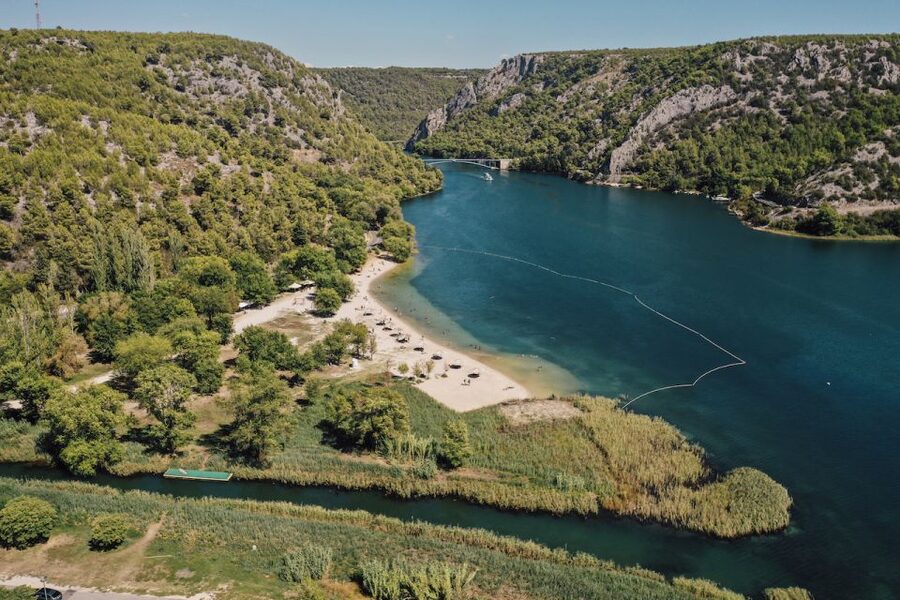 Split: Krka Waterfalls Tour, Boat Cruise, and Swimming - Guided free time in the park, then off to Skradin