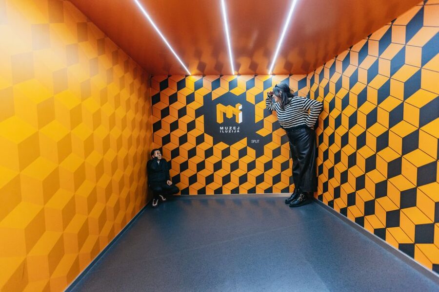 Split: Museum of Illusions Entrance Ticket - The mind-bending rooms: uphill water, scale tricks, and impossible space