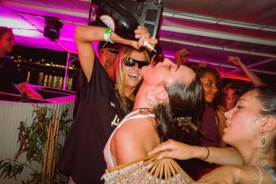 Split: Night Boat Party with Free Shots, Dj and After Party - Beach club stop: where the party gets a new setting