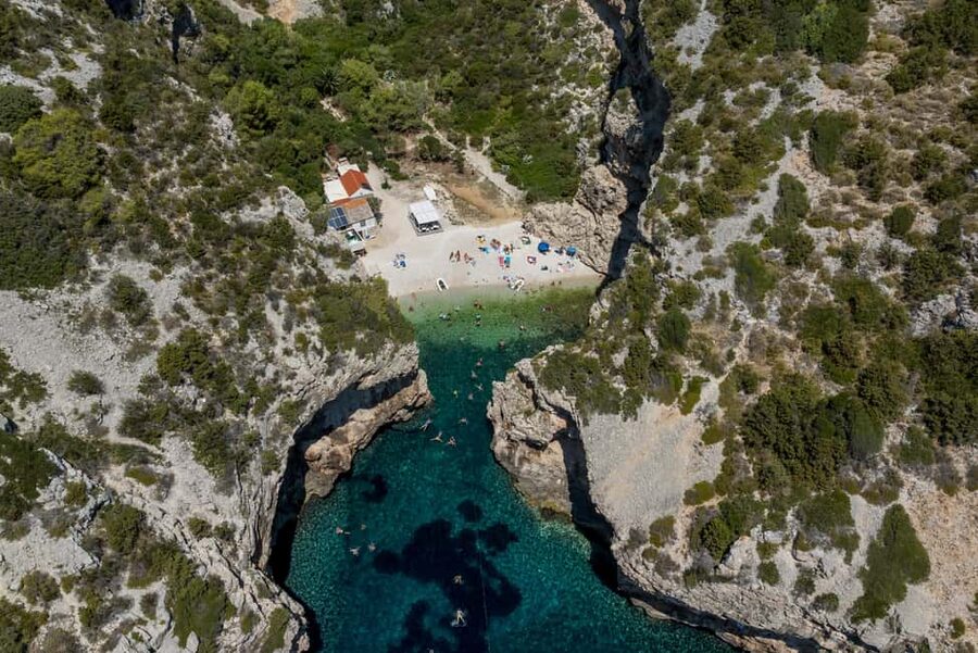 Split or Trogir: Blue Cave, Vis, and Hvar Speedboat Tour - Biševo Island: the Blue Cave and the Monk Seal Cave stop