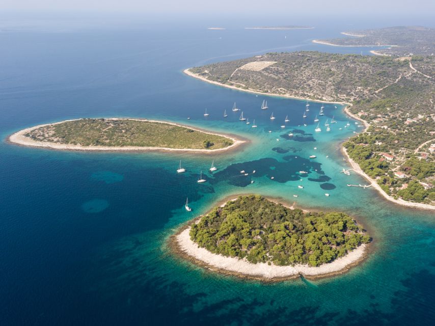 Split: Private Full Day Boat Trip to Blue Lagoon and Trogir - Stomorska Bay: lunch options on your own and a real harbor mix